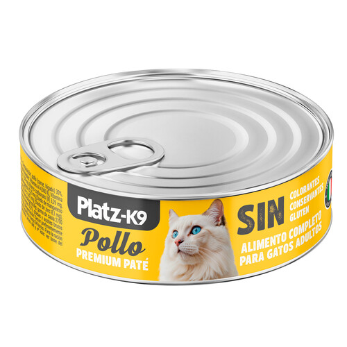 PLATZ-K9 Ali.hum, latitas gato adulto pollo 85 g.