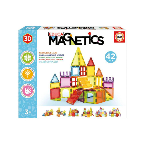 Educa Magnetics, juego educativo de construcción, EDUCA.