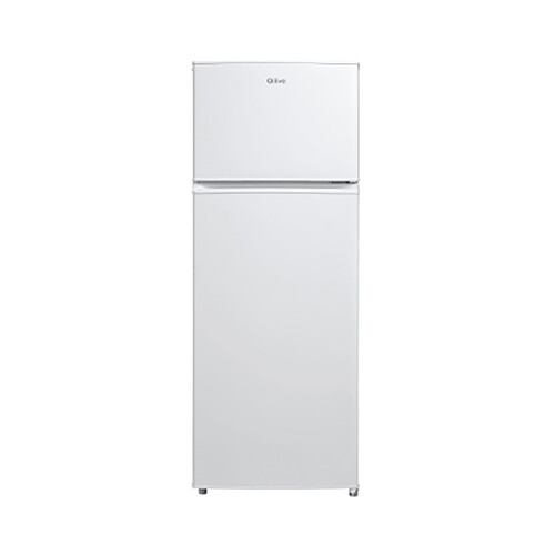 Frigorífico 2 puertas 143cm QILIVE Q.6602, CÍCLICO, clasificación energética: E, H: 143cm, A: 55cm, F: 55cm, capacidad total: 204L.