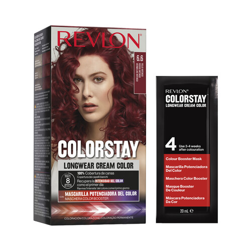 REVLON Coloración permanente tono 6.6 Rojo intenso REVLON Colorstay.