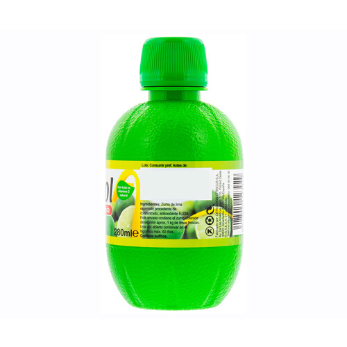 LIMASOL Zumo de lima exprimido 280 ml.