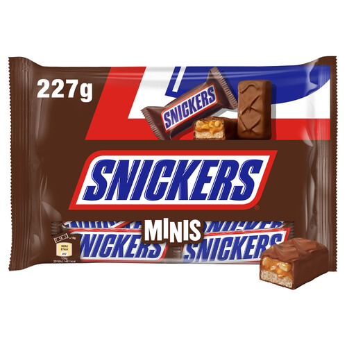 SNICKERS Mini Barritas de chocolate 227 g.