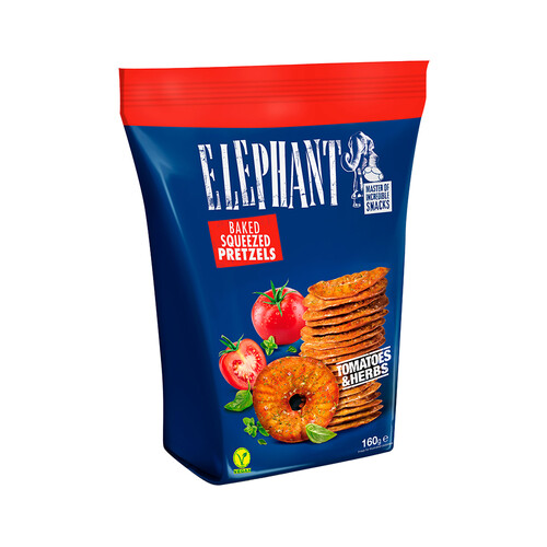 ELEPHANT Pretzel con tomate 160 g