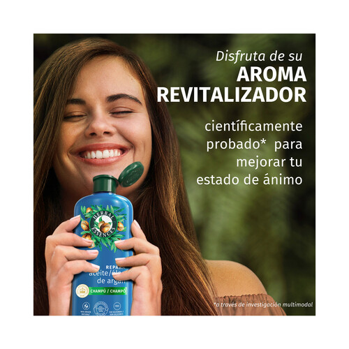 HERBAL ESSENCES Acondicionador reparador con aceite de argán, para cabellos dañados 250 ml.