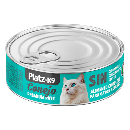 PLATZ-K9 Ali.hum. latitas gato adulto conejo 85 g. 