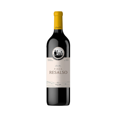 Vino tinto roble con denominación de origen Ribera del Duero FINCA RESALSO de EMILIO MORO botella de 75 cl.