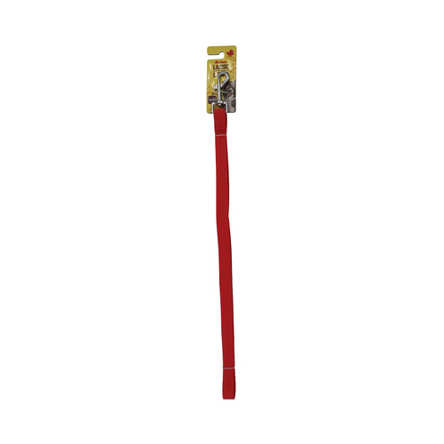 PRODUCTO ALCAMPO Correa de 2 cm. roja para perro 1.5 m.