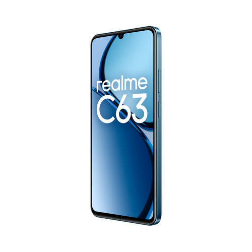 REALME C63 Leather Blue4G, 256 GB + 8GB Ram, pantalla HD+, móvil 17,11cm (6,74), color azul. 