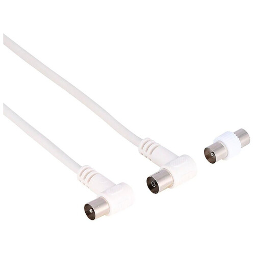 Cable QILIVE antena de 5 metros, color blanco.