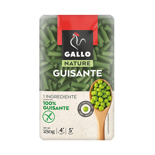 GALLO Pasta macarrones de guisantes GALLO NATURE 250 g.