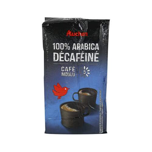 Café molido descafeinado 100 % Arábica PRODUCTO ALCAMPO 250 g.