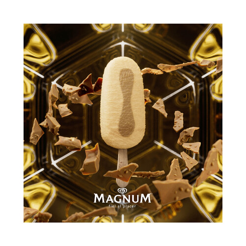 MAGNUM Wonder Bonbón helado de nata con interior de datiles y caramelo, recubierto de chocolate blanco con caramelo 3 x 90 ml.