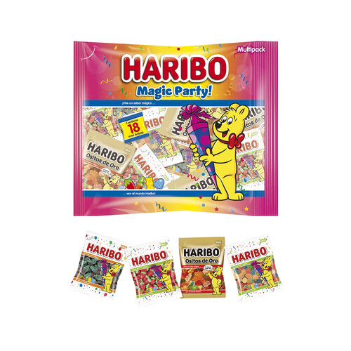 HARIBO Golosinas surtido (caramelos de goma) HARIBO MAGIC PARTY! 450 g.