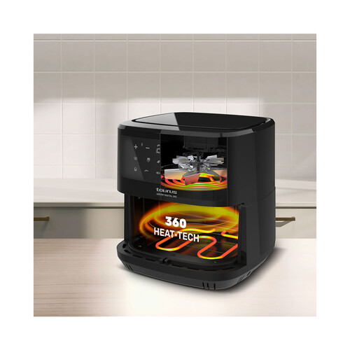 Freidora de aire 7,5L, 2150W, TAURUS  AF360,  AIR FRYER Digital, 10 programas.