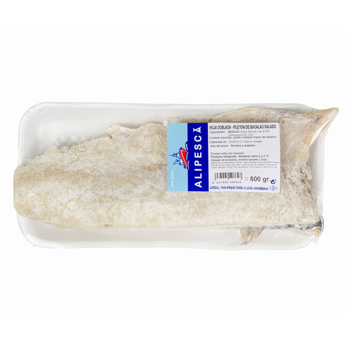 ALIPESCA Fileton de bacalao salado 600 g.