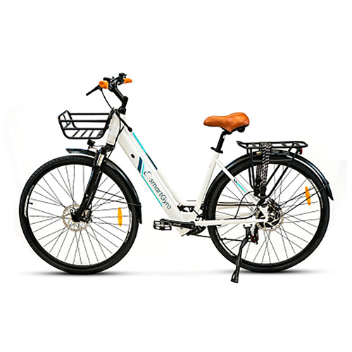 Bicicleta eléctrica SMARTGYRO Sunset White SG27-385, 250W, vel max 25km/h, ruedas 700x38C, autonomía 45Km.