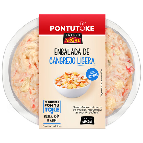 ARGAL Pontutoque Ensalada de cangrejo ligera (30% menos calorias) 240 g.