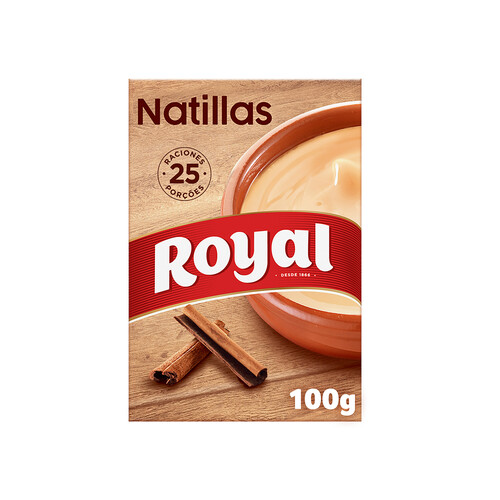 ROYAL Preparado en polvo para hacer natillas caseras ROYAL 100 g.