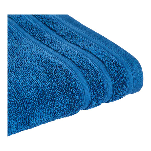 Toalla de lavabo 100% algodón color azul oscuro, densidad de 500g/m², ACTUEL.