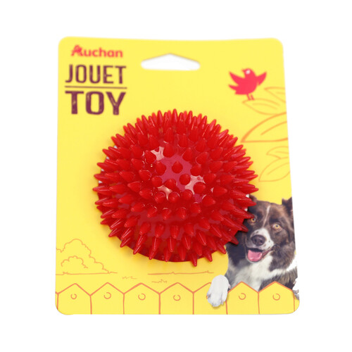 PRODUCTO ALCAMPO Jugeute para perros con forma de bola de espinas de 8 cm.