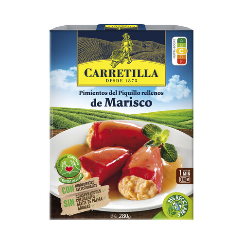 CARRETILLA Pimientos rellenos de marisco CARRETILLA 280 g.