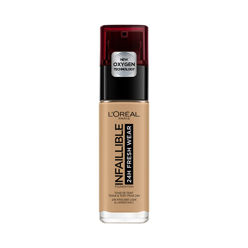 L'ORÉAL PARIS Infaillible Tono 260 Soleil Dore Base de maquillaje de larga duración (24 horas).