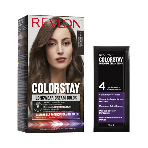 REVLON Coloración permanente tono 5 Castaño claro REVLON Colorstay.