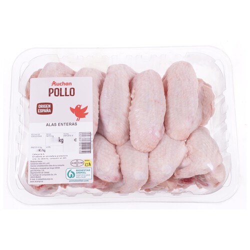 AUCHAN Alas de pollo 10-12 uds. Producto Alcampo