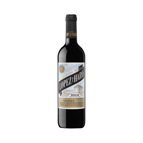 LOPEZ DE HARO  Vino tinto crianza con D.O. Ca. Rioja botella 75 cl.