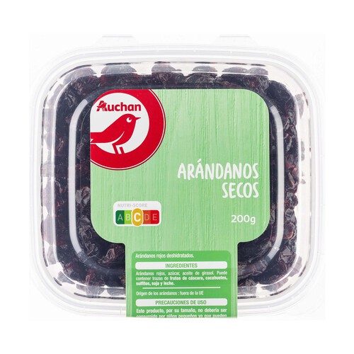 PRODUCTO ALCAMPO Arándanos rojos secos PRODUCTO ALCAMPO 200 g.