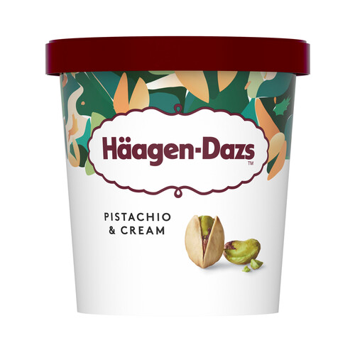 HÄAGEN-DAZS Tarrina de helado cremoso de pistacho con trozos de pistacho 420 ml.