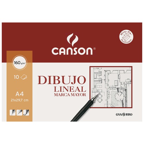 Pack de papel para dibujo lineal. CANSON.