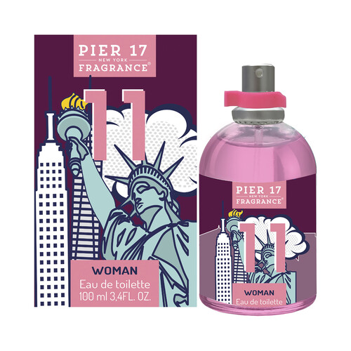 PIER 17 11 Eau de toilette para mujer con vaporizador en spray 100 ml.