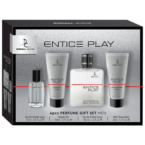 DORALL COLLECTIÓN Entice play Estuche para hombre con colonia, gel y after shave.