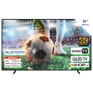 Televisión 139,7cm (55) QLED QILIVE Q55QA232B, UHD 4K, Smart TV Android,  TDT T2, WiFi, Bluetooth, USB, 4xHDMI. - Alcampo ¡Haz tu Compra Online y  Recoge Más de 50.000 Productos a Precios Alcampo