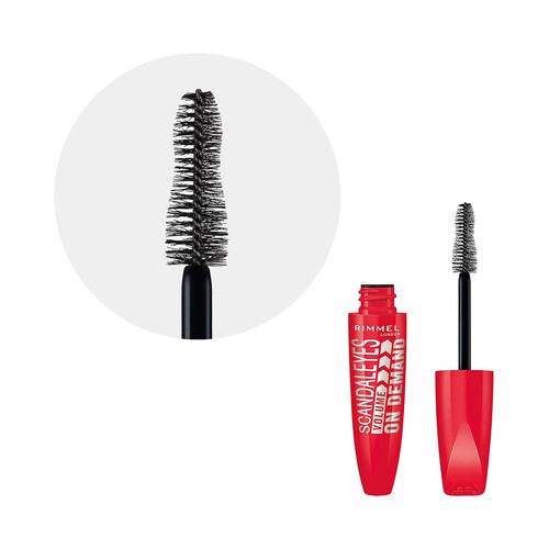 RIMMEL Scandaleyes volume on Demand Tono 001 black Máscara de pestañas con efecto volumen máximo.