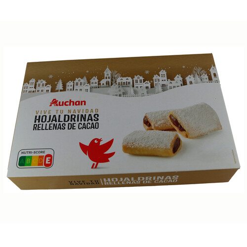 PRODUCTO ALCAMPO Hojaldradas rellenas de cacao AUCHAN 400 g.