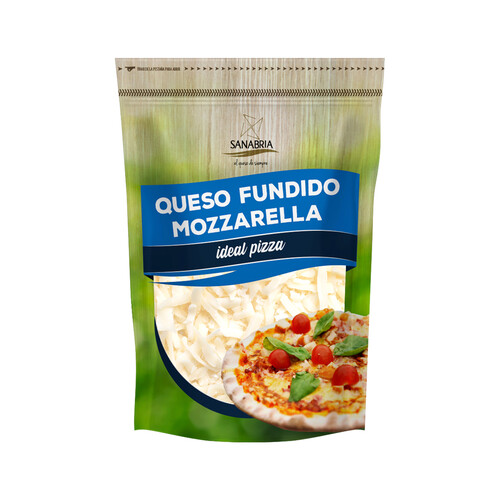 SANABRIA Queso rallado mozzarella fundida 150 g.