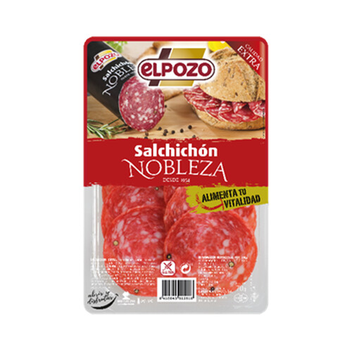 EL POZO Salchichón calidad extra cortado en finas lonchas EL POZO Nobleza 70 g.