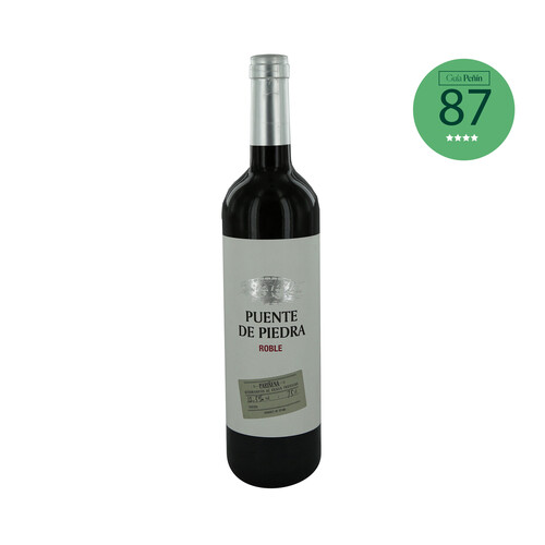 PUENTE DE PIEDRA  Vino tinto roble con D.O. Cariñena botella 75 cl.