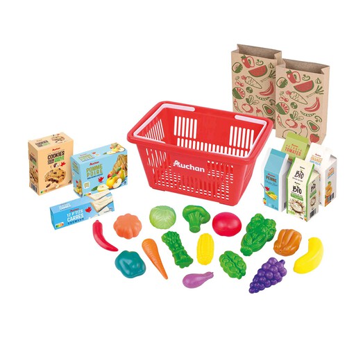 Cesta Compra Con Alimentos 25 Piezas ONE TWO FUN ALCAMPO