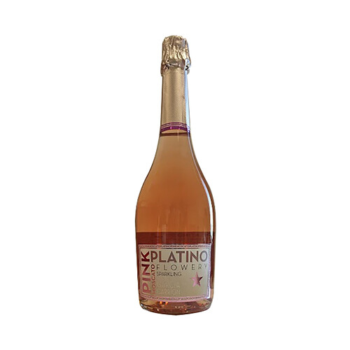 PLATINO Vino Moscato espumoso rosado botella 75 cl. 