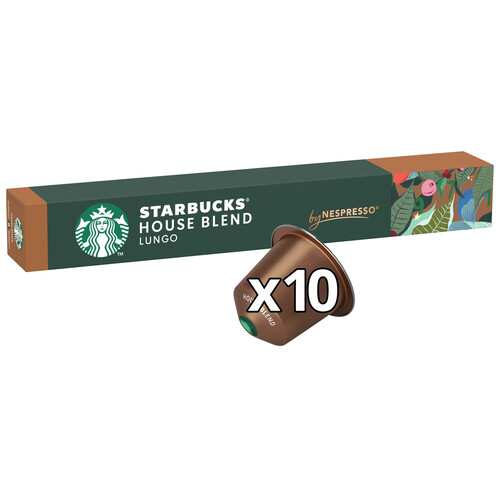 STARBUCKS Café en cápsulas House Blend Lungo I8, 10 uds.