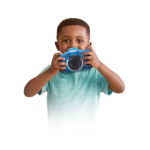 Kidizoom Duo FX azul Cámara de fotos y vídeos infantil 12 en 1 realidad virtual, control parental VTech. Edad recomendada desde 4-13 años