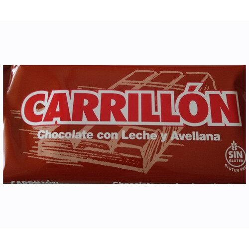 CARRILLÓN Tableta de chocolate con leche y avellanas 100 g 