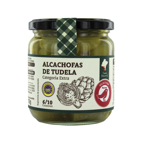 PRODUCTO ALCAMPO Alcachofas Indicación Geográfica Protegida de Tudela 6/10 corazones 345 g.