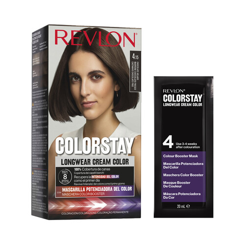 REVLON Coloración permanente tono 4.15 Chocolate helado REVLON Colorstay.