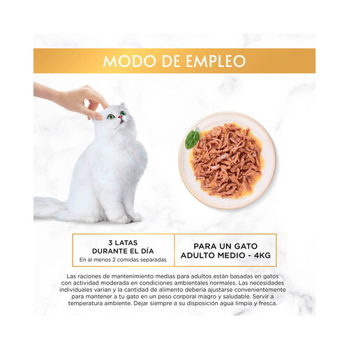 PURINA Gourmet gold delicias suculentas Alimento húmedo para gatos con pescado del océano 85 g.