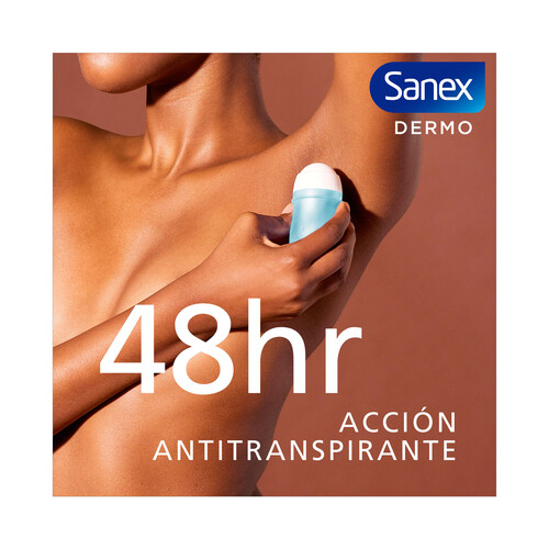 SANEX Dermo active freshness Desodorante roll on para mujer con protección antitranspirante hasta 48 horas 50 ml.