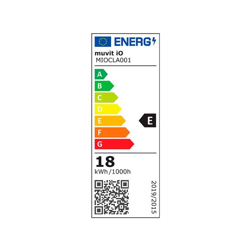 Plafón led techo MUVIT IoT WIFI + CCT 1400Lm,18W y 15000h, compatible con asistente de voz, color blanco. 